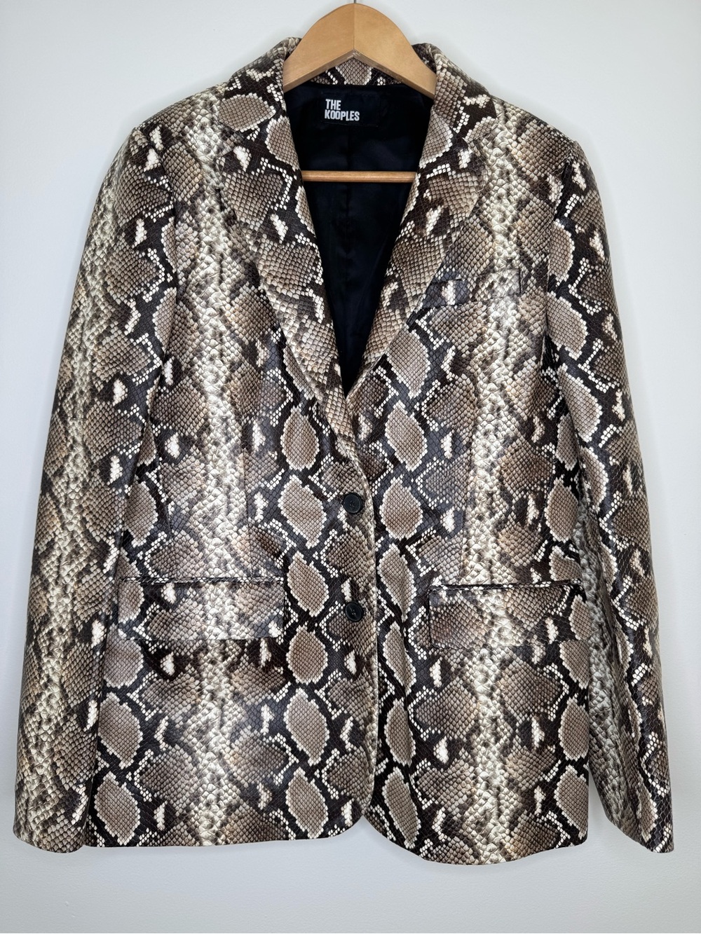 NWT 💫 The Kooples Snakeskin Leather Blazer $1115 Size 1/Small